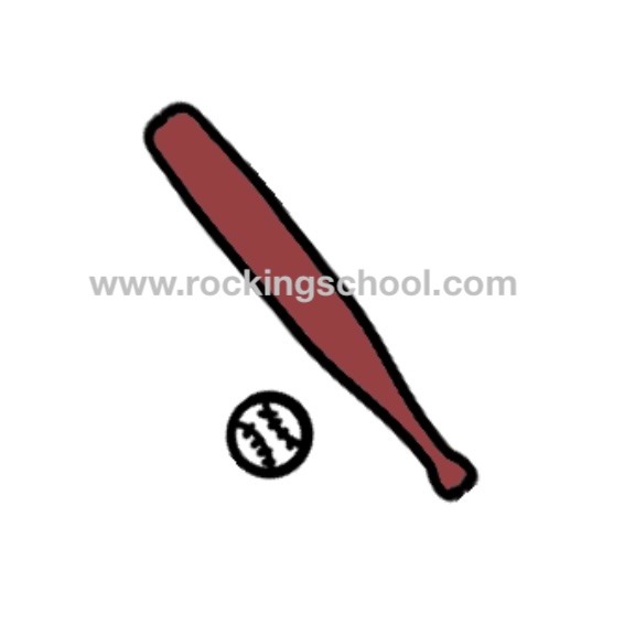 clipart baseball bat and ball cartoon drawing clip art