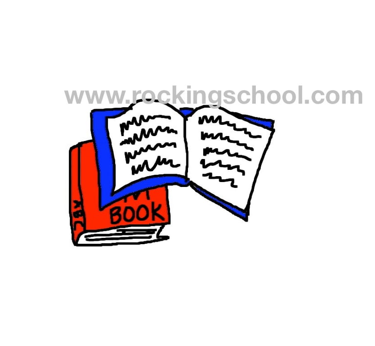clipart book books cartoon drawing clip art