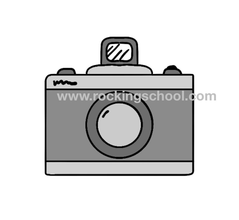 clipart camera cartoon drawing clip art