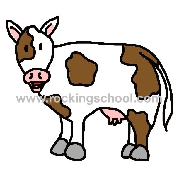 clipart cow cartoon drawing clip art