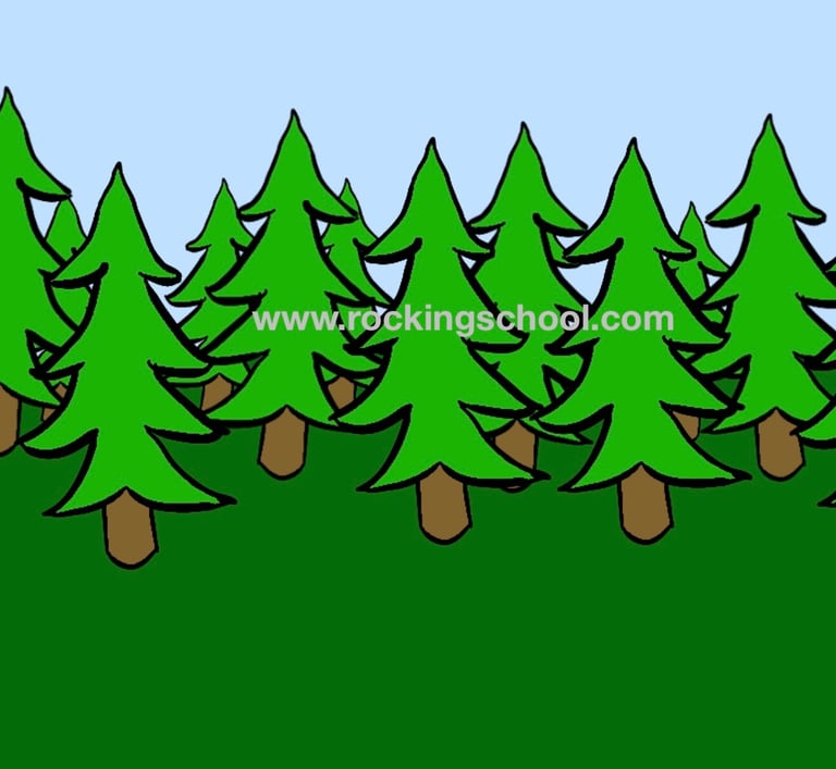 clipart forest cartoon drawing clip art