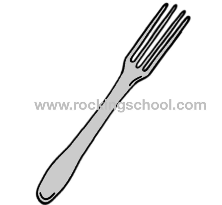 clipart fork cartoon drawing clip art
