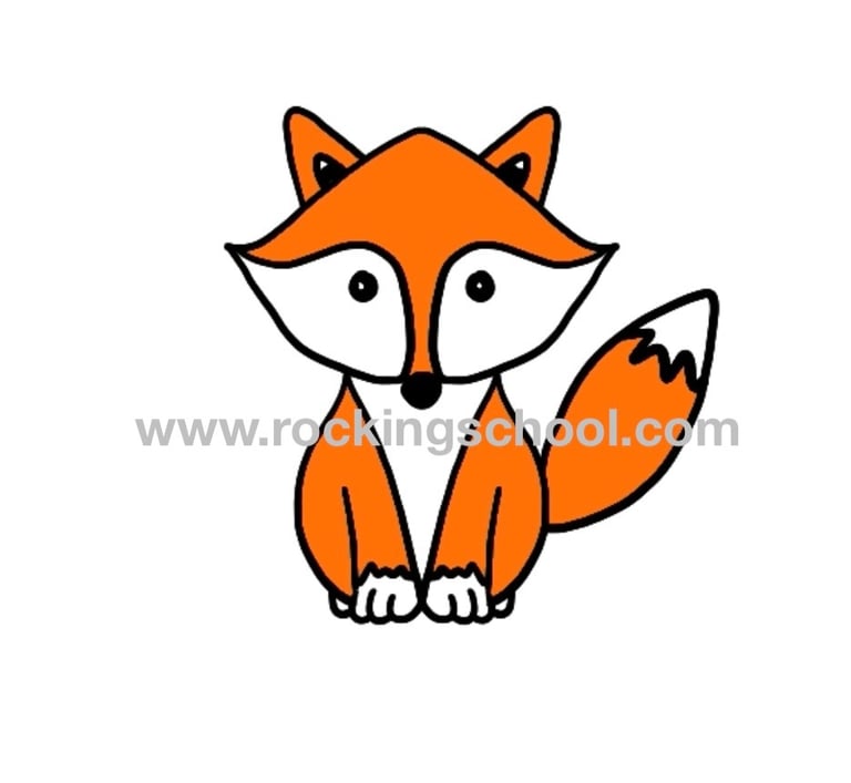 clipart fox cartoon drawing clip art