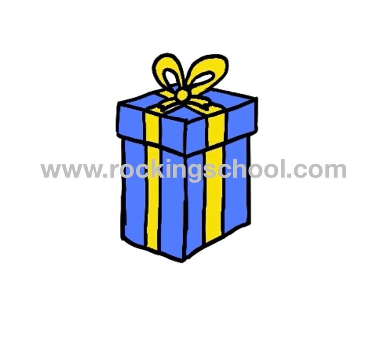 clipart gift cartoon drawing clip art