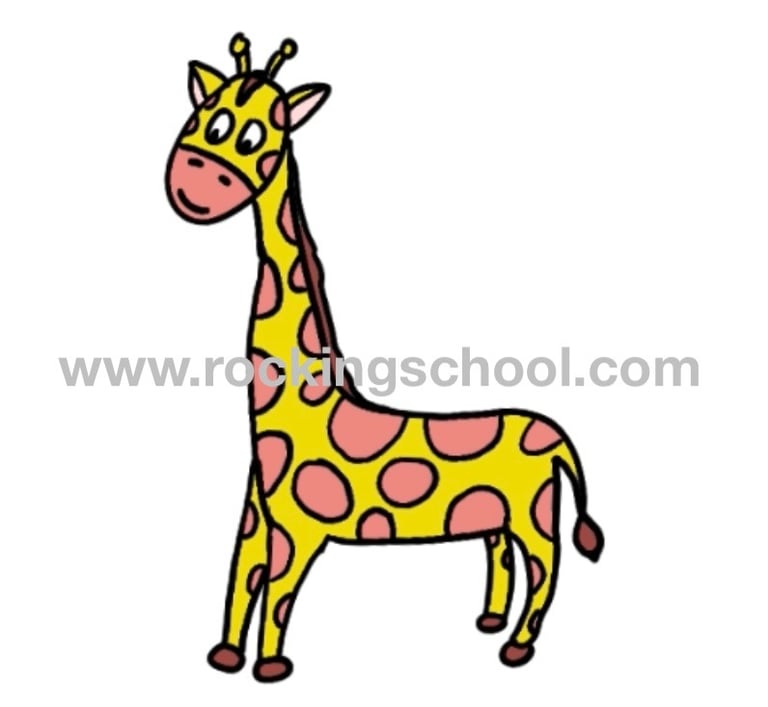 clipart giraffe cartoon drawing clip art