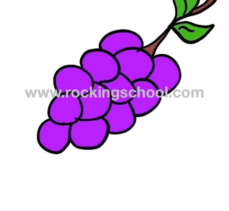 clipart grapes cartoon drawing clip art