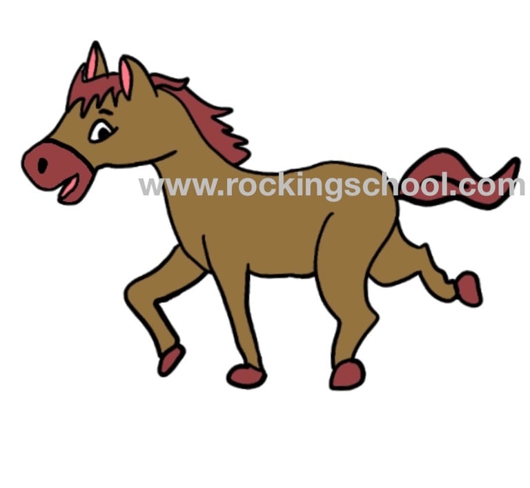 clipart horse cartoon drawing clip art