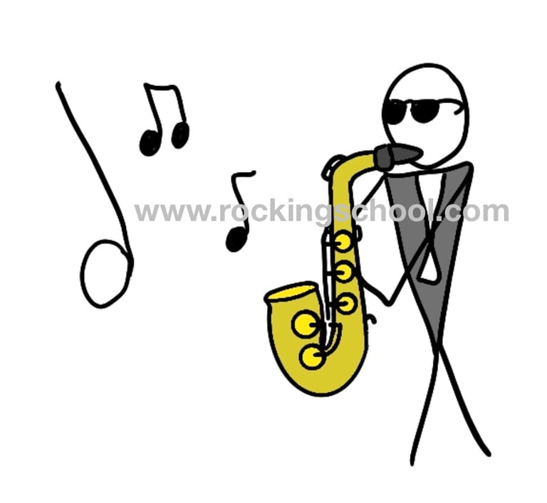 clipart jazz cartoon drawing clip art