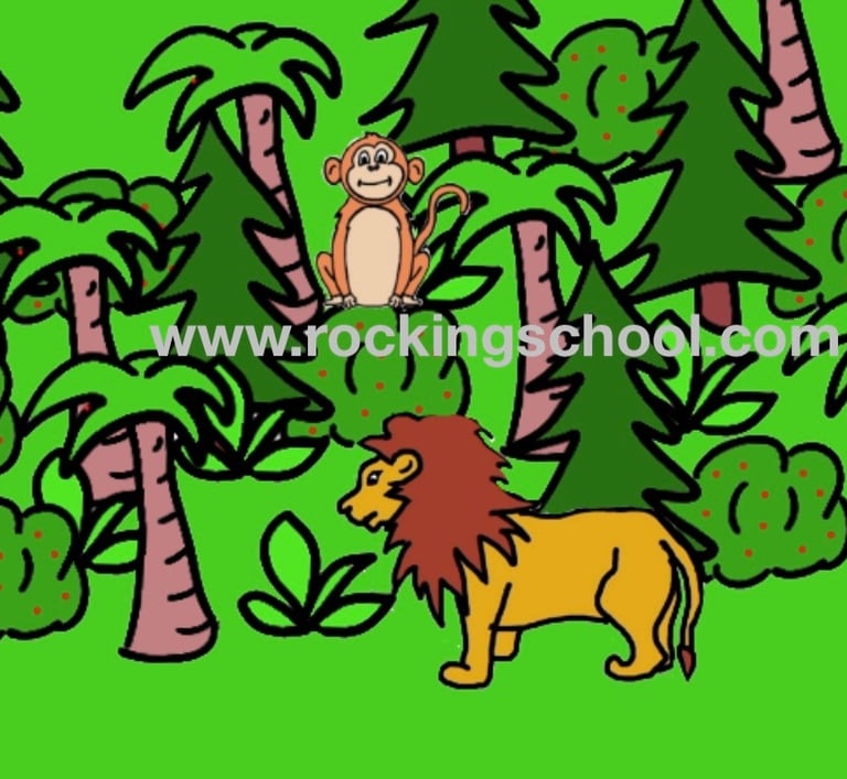 clipart jungle cartoon drawing clip art