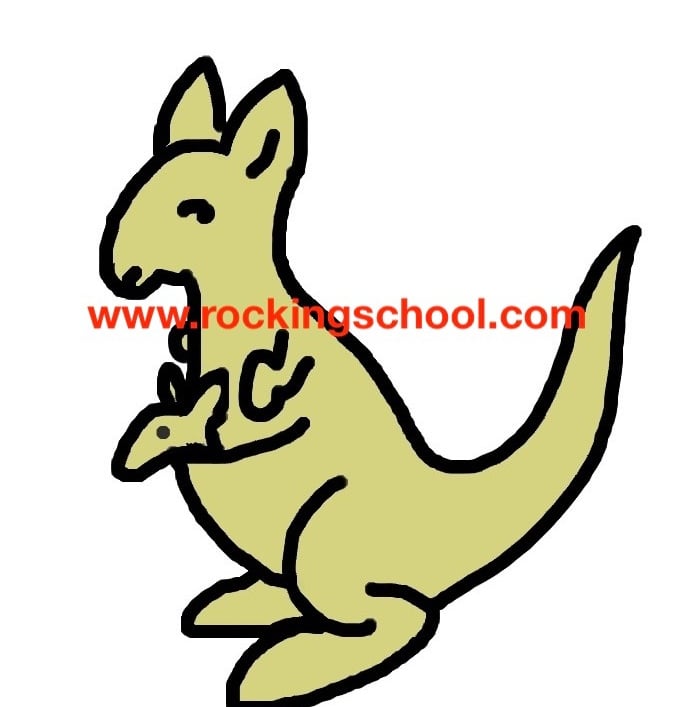 clipart kangaroo cartoon drawing clip art