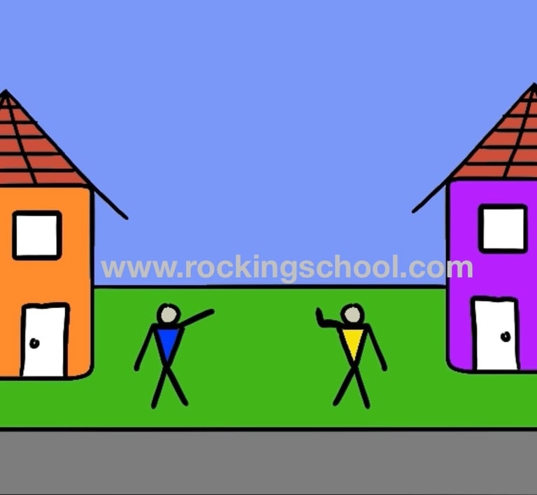 clipart neighbors cartoon drawing clip art