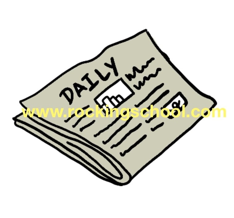 clipart newspaper cartoon drawing clip art