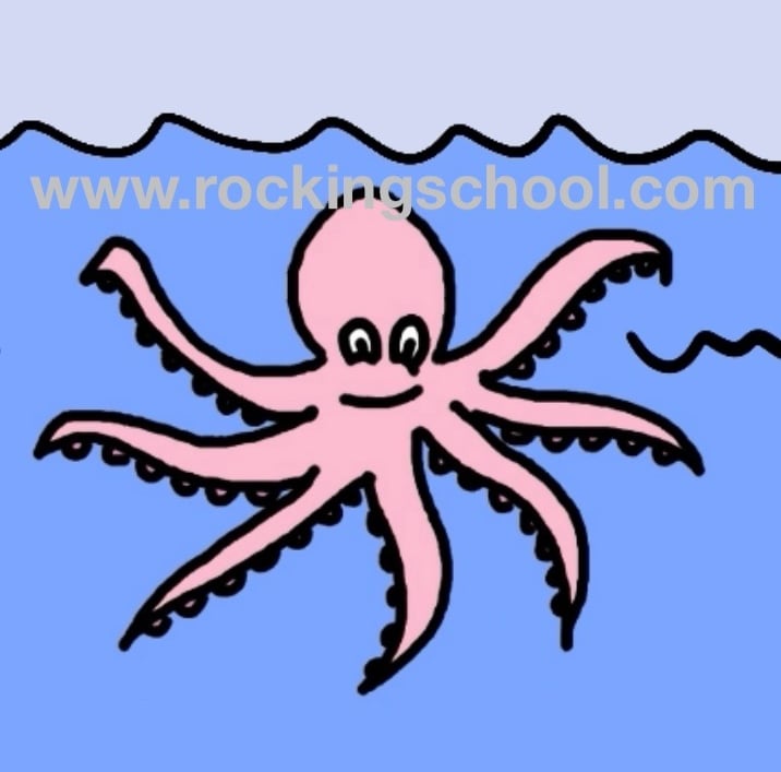 clipart octopus cartoon drawing clip art