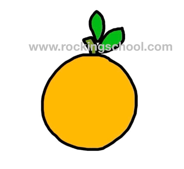 clipart orange cartoon drawing clip art