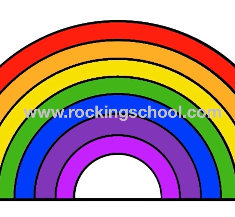clipart rainbow cartoon drawing clip art