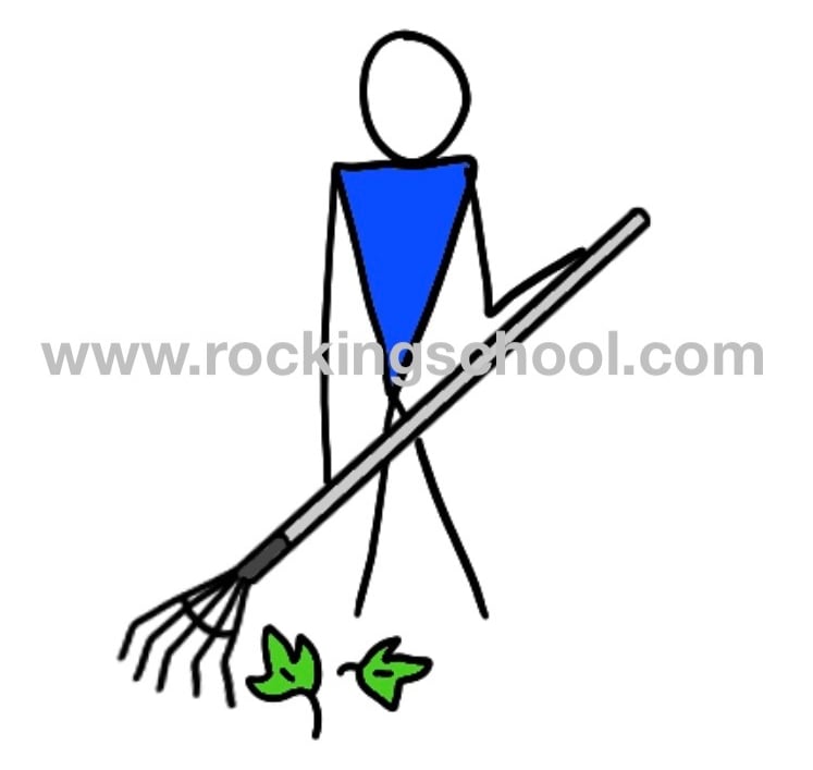 clipart rake cartoon drawing clip art