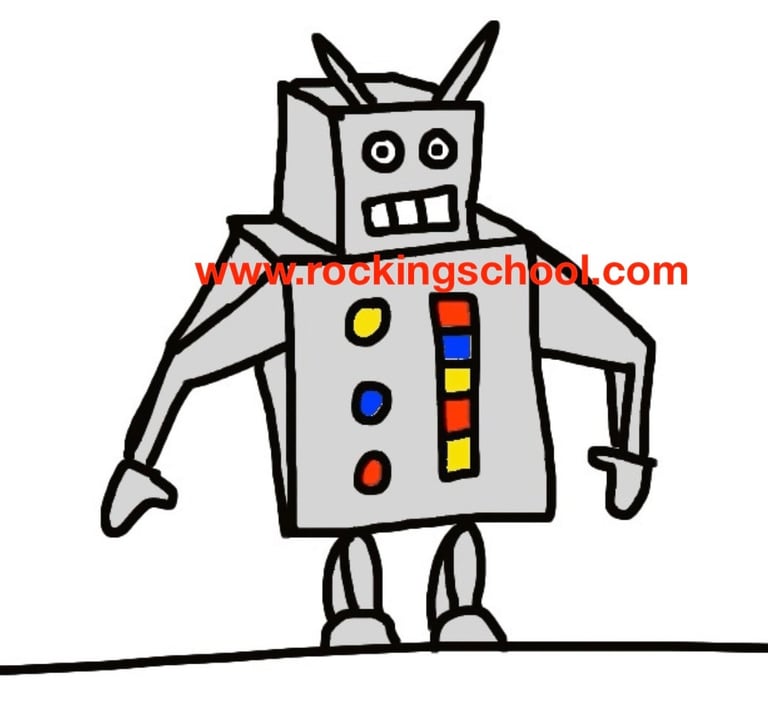 clipart robot cartoon drawing clip art