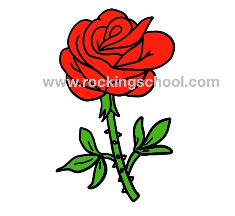 clipart rose cartoon drawing clip art