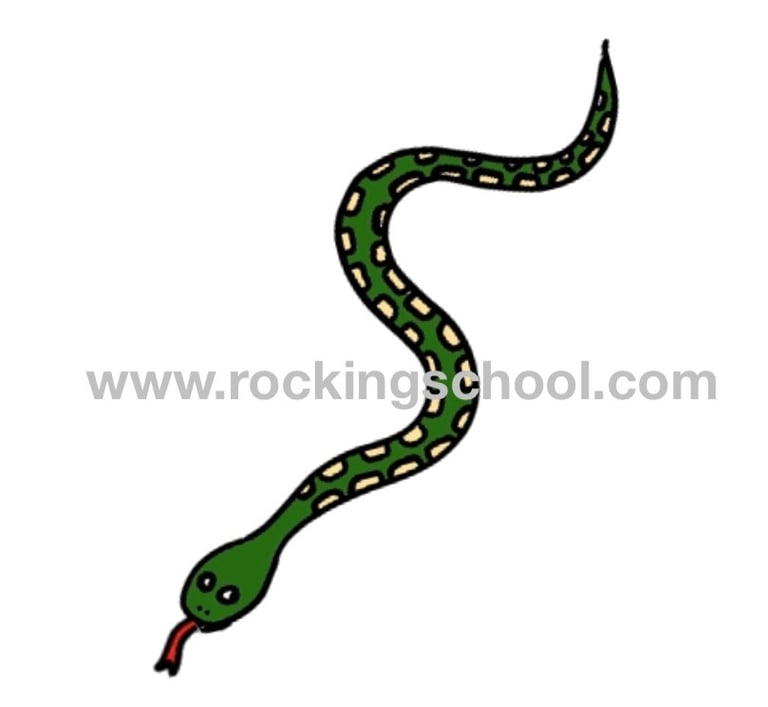 clipart snake cartoon drawing clip art