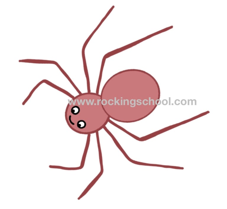 clipart spider cartoon drawing clip art