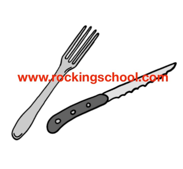 clipart utensils cartoon drawing clip art