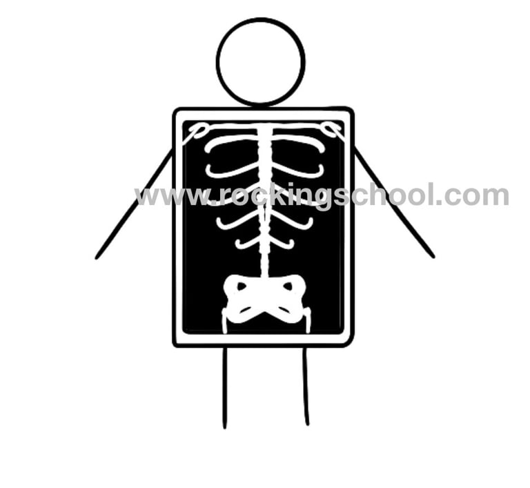 clipart xray x-ray cartoon drawing clip art