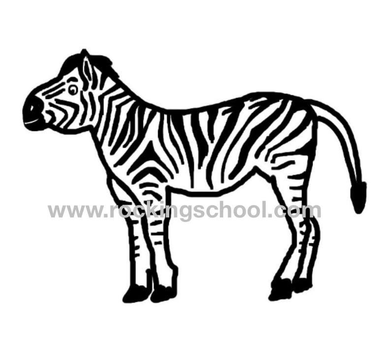 clipart zebra cartoon drawing clip art