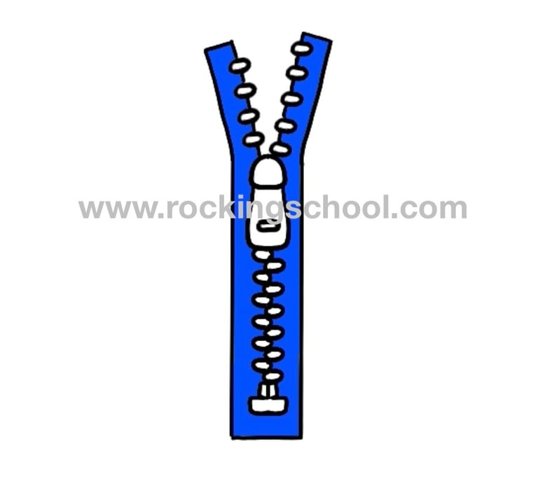clipart zipper cartoon drawing clip art