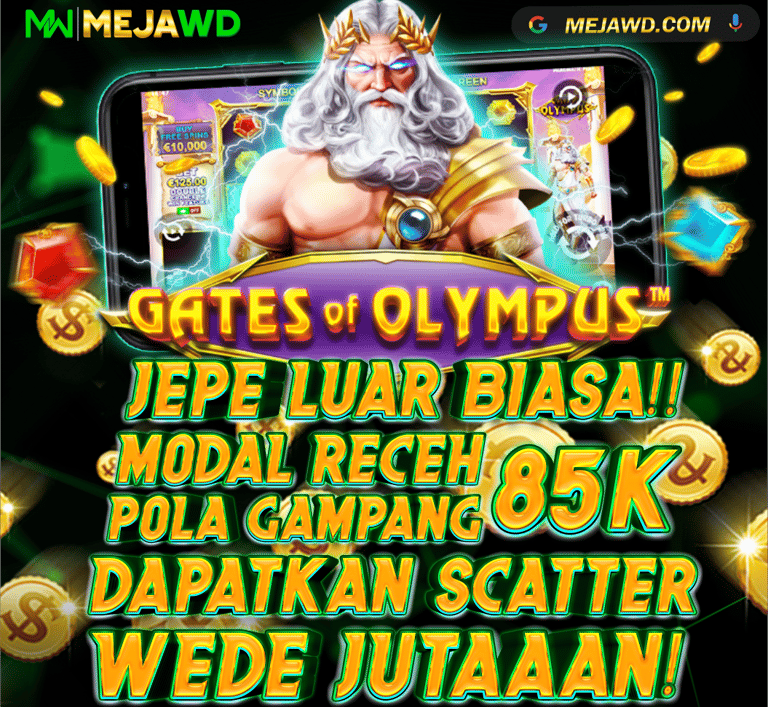 Dapatkan Jackpot luar biasa dari permainan Gate of Olympus hanya di MEJA WD