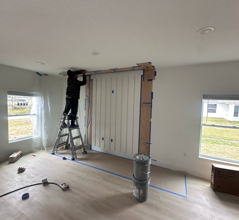 Front door replacement in Kissimmee, Florida with upgraded steel door and modern hardware — FC Innov