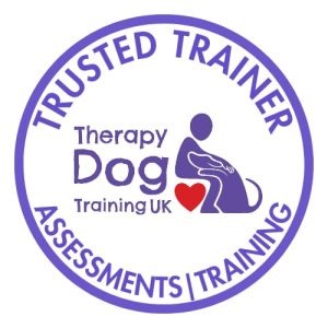 Therapy dog trainer trusted trainer badge 