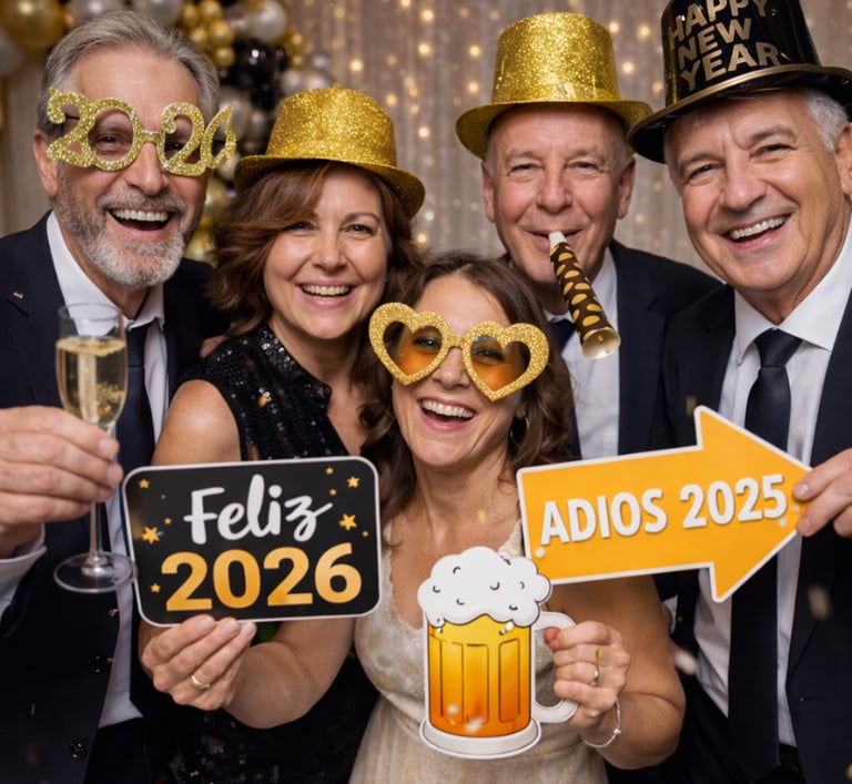 Fotomatón para fiestas y eventos con fotos ilimitadas y atrezzo divertido