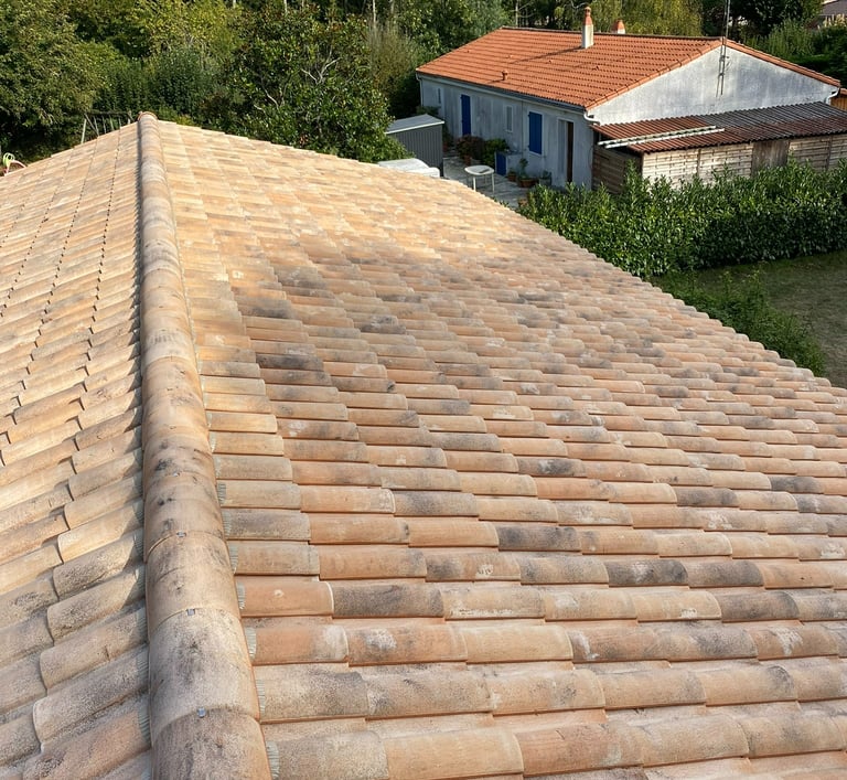 Toiture en tuile terminer