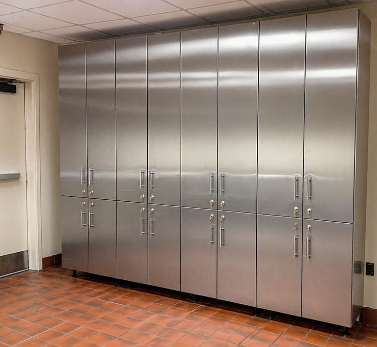 stainless steel storage for fire station