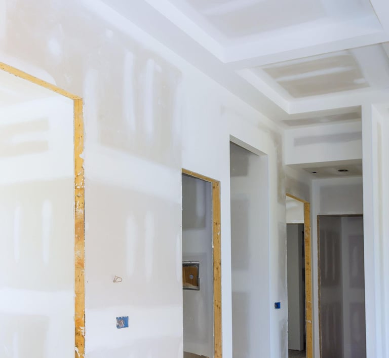 sanded drywall ready for paint drywall installation