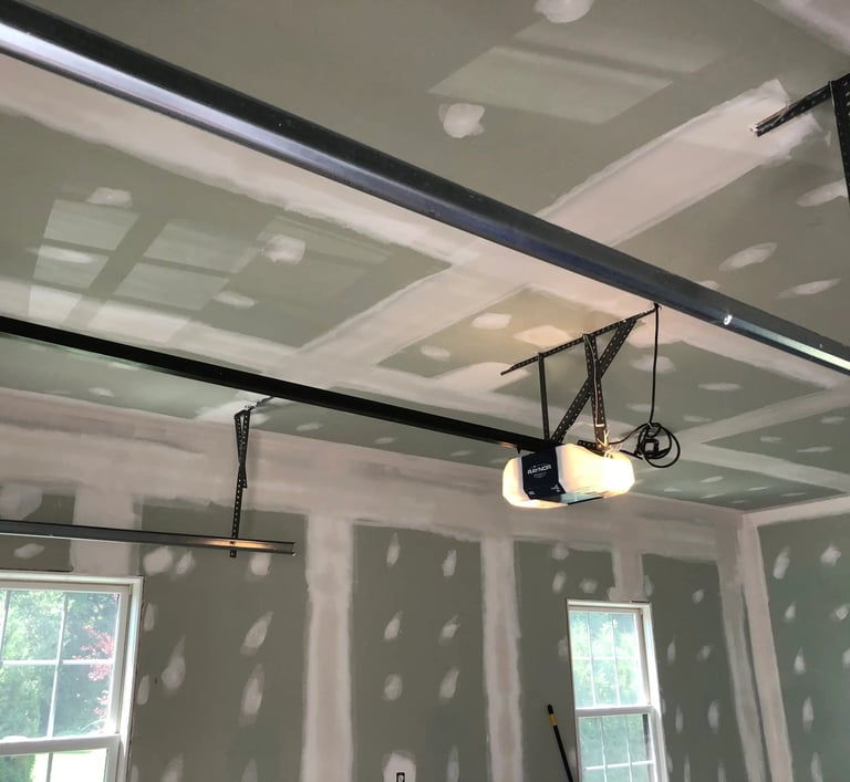 drywall finishing garage in granby ma