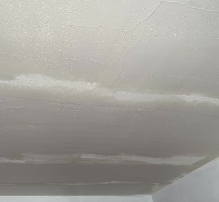 ceiling smooth plaster repair