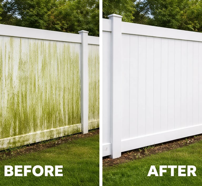 Vinyl fence pressure washing service New Port Richey FL