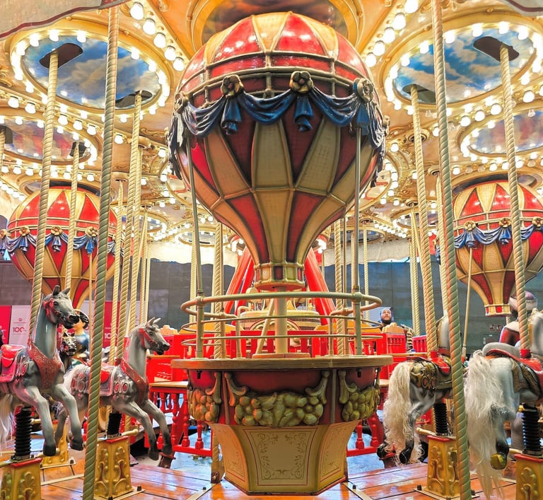 carrusel tiovivo clasico fabricacion alemana alquiler