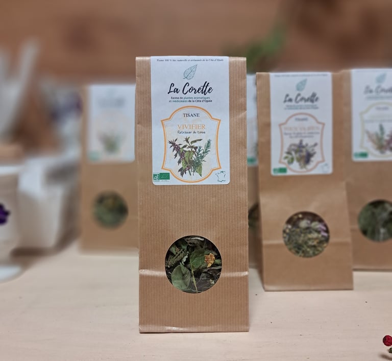 Sachet de tisane bio Vivifier Ferme de La Corette
