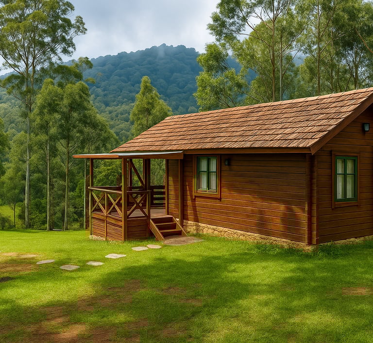 The Wooden Cottage at Kookal Eco Farms