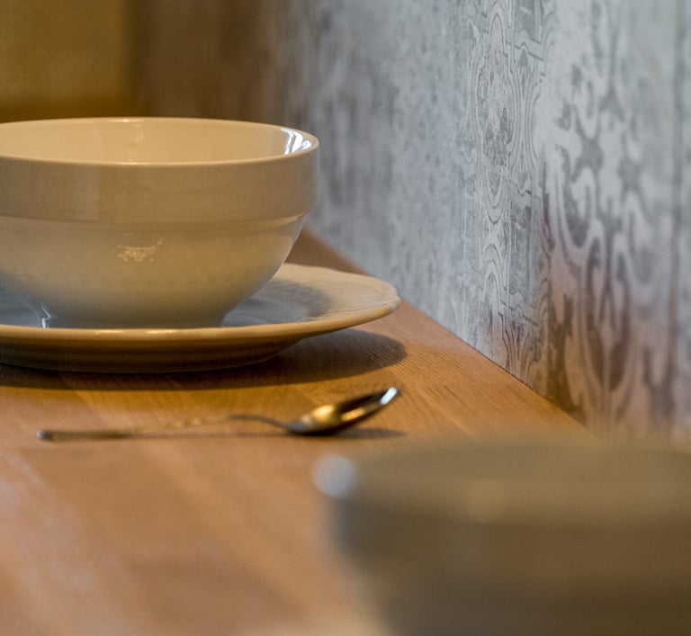 Area colazione presente in ogni appartamento