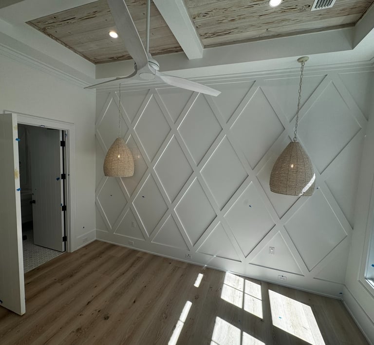 A unique wall pattern built to for a 