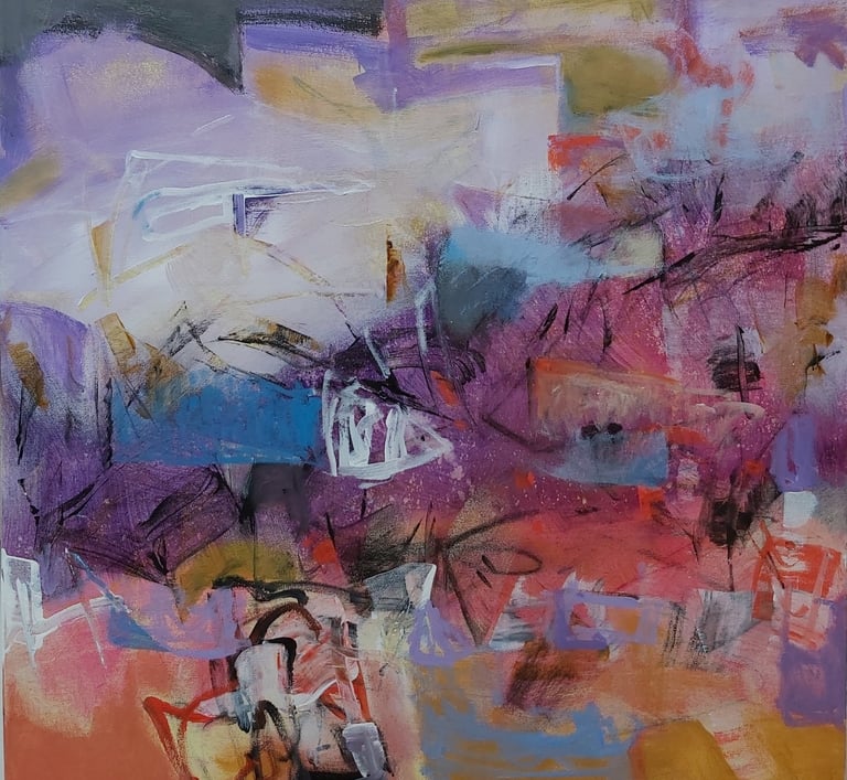 Small Fish in a Big Pond - Painting by Paulette Melanson