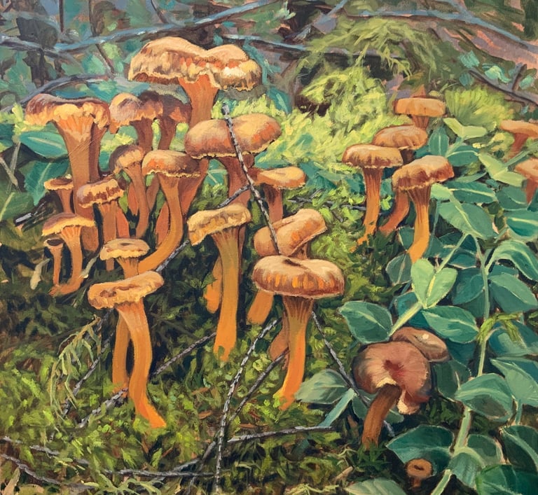 Out on the Town - Painting by Mary Morey