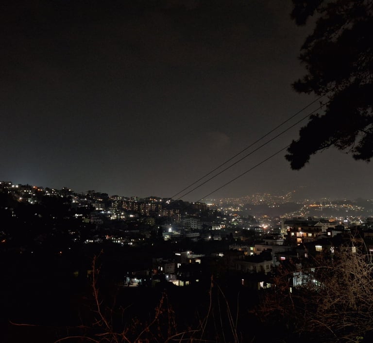 Night in shillong