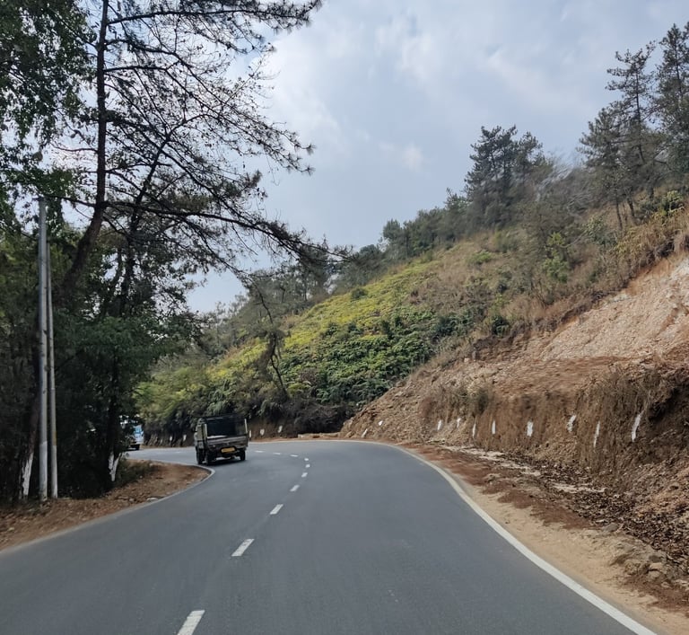 Shillong to cherrapunji route