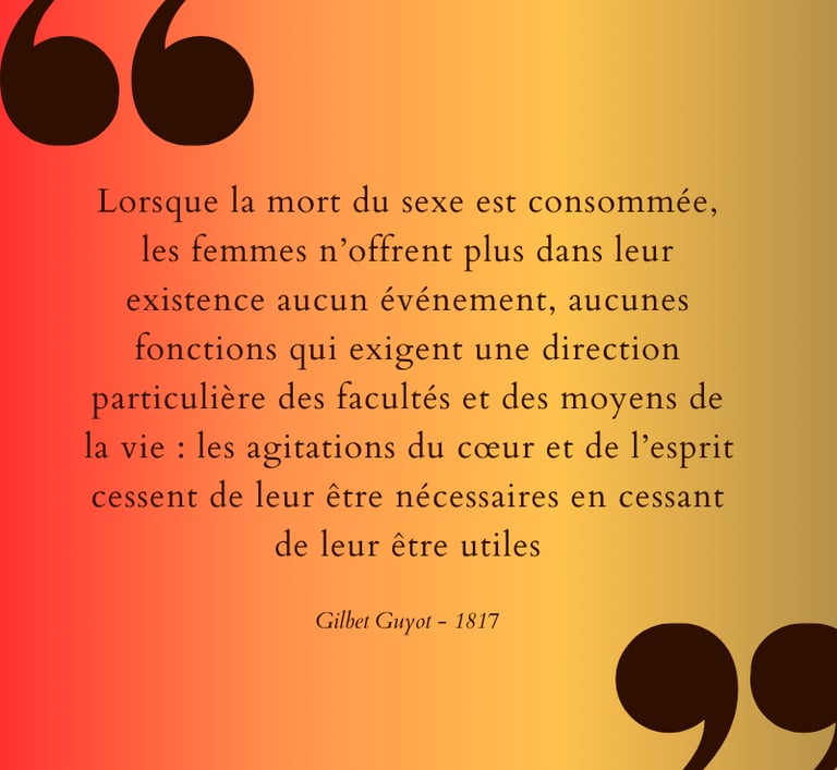 ménopause citation 19ème siècle