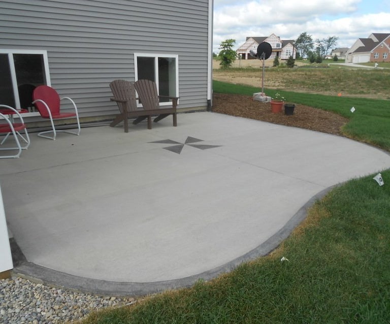 clermont concrete patio in the backyard of clermont florida