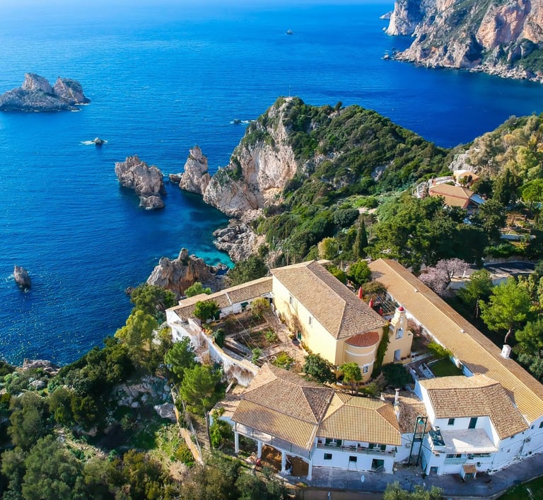 a large house with a large roof and a large house with a large roof